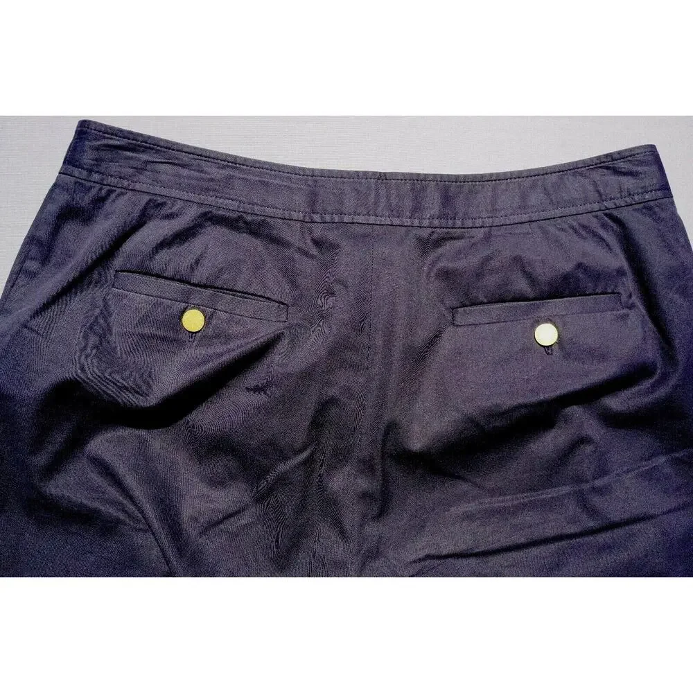 Tory Burch Stretch Ankle Pants , Trousers Navy Blue Woman's Size 6